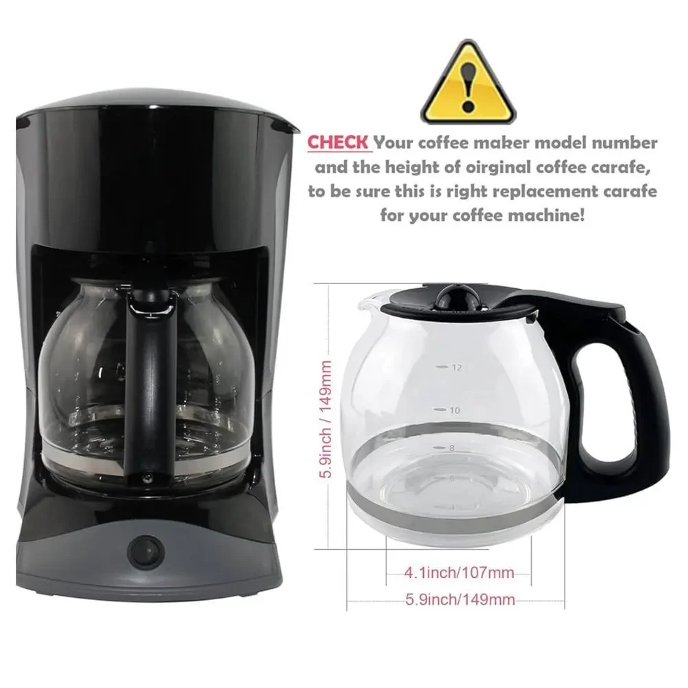12-Cup‎ Replacement Coffee Carafe Compatible Mr. Coffee maker Pot RB Series